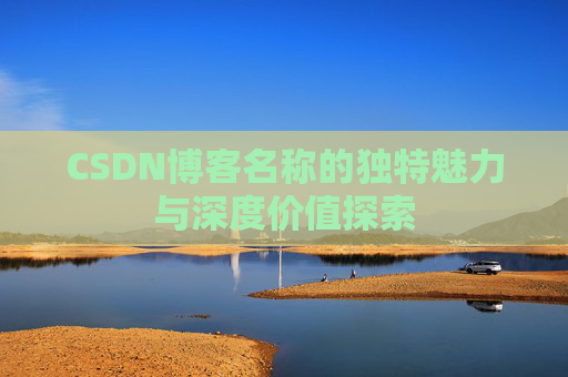 CSDN博客名称的独特魅力与深度价值探索